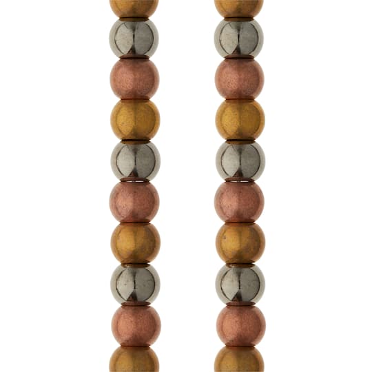 12 Pack: Metallic Large Hole Acrylic Round Beads, 11mm by Bead Landing&#x2122;